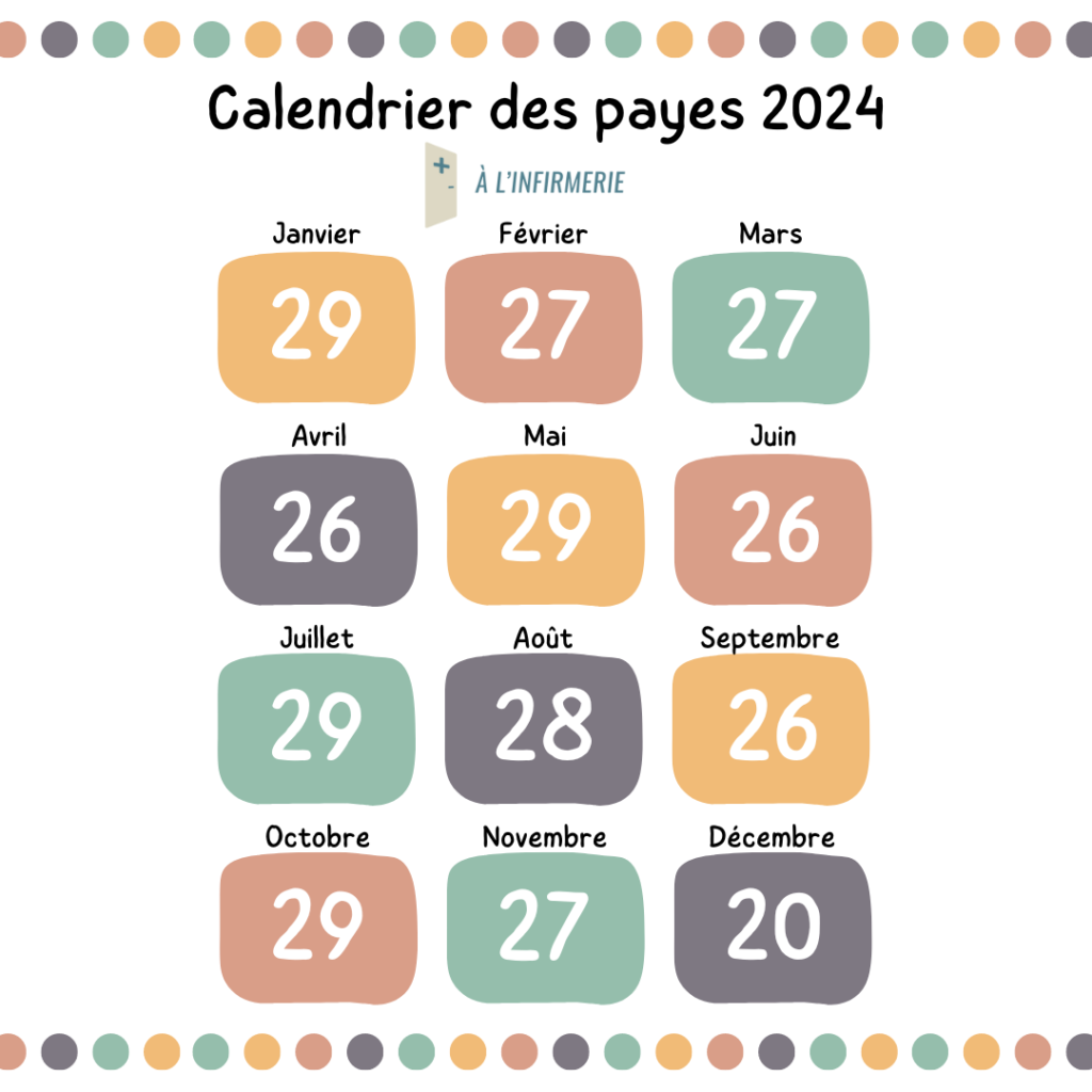Vademecum AESH - Calendrier prévisionnel 2024 du virement des payes des  fonctionnaires et contractuels de droit public Rappel : La date de virement  pour ces deux derniers mois de l'année 2023, c'est